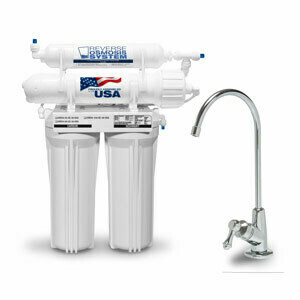 4 Stage Reverse Osmosis Home Water Purification System 100gal/day