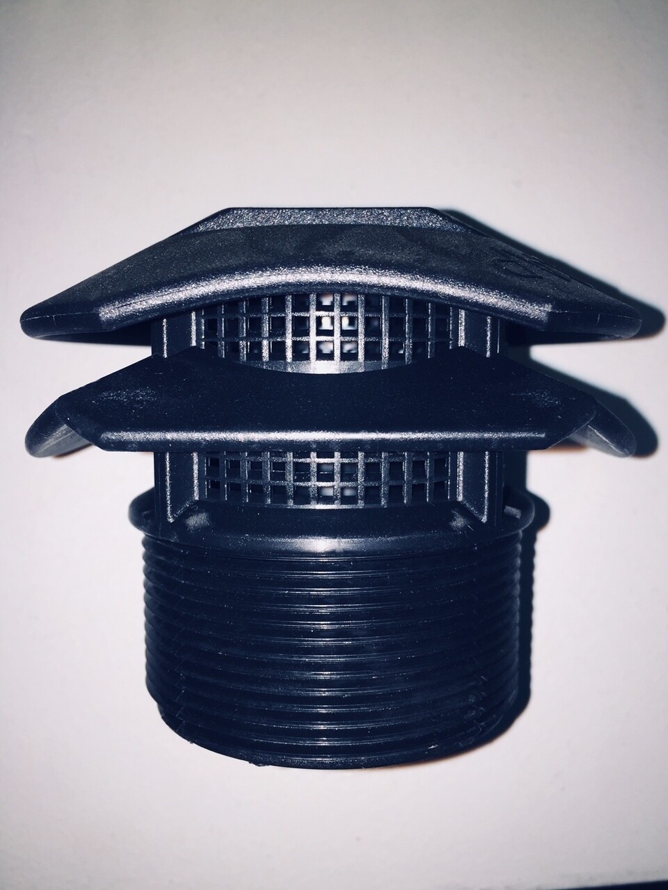 2" MPT Vent Cap with Poly Screen for Cistern Vent