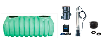 1500 GALLON UNDERGROUND COMPLETE SYSTEM (NON-POTABLE)