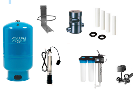 FILTRATION AND PUMPING KIT FOR ABOVE GROUND POTABLE RAIN TANK