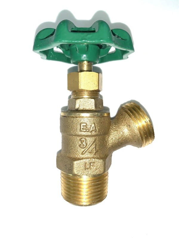No-Lead Brass Boiler Drain Valve (Various Sizes)