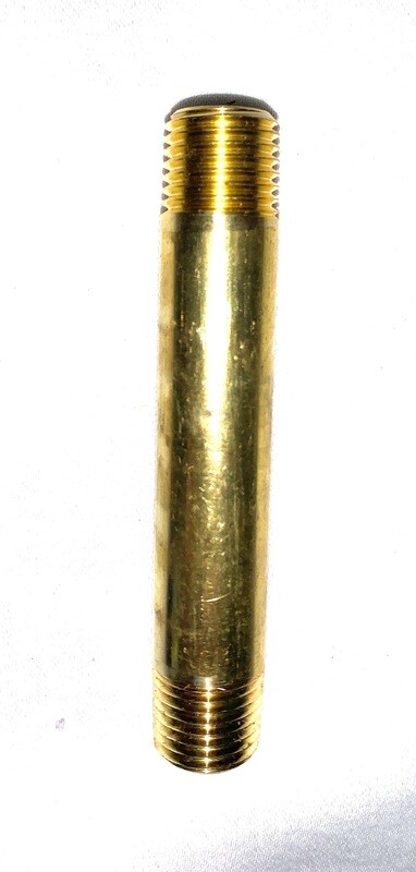 1/4" x 3" No-Lead Brass Nipple