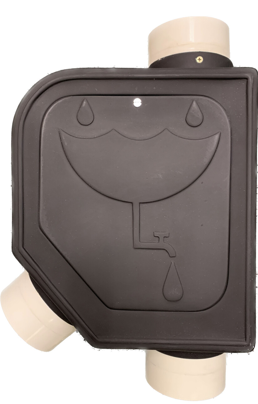 Single Outlet Monjolin Filter (for filtering up to 1200 sq ft), Color: MATTE BLACK