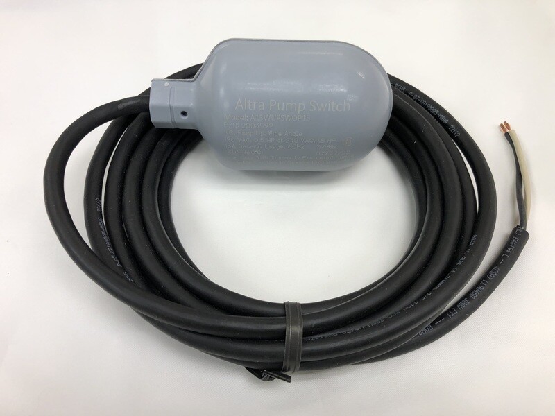 Normally Closed Float Switch 120/230V (Bare Leads)