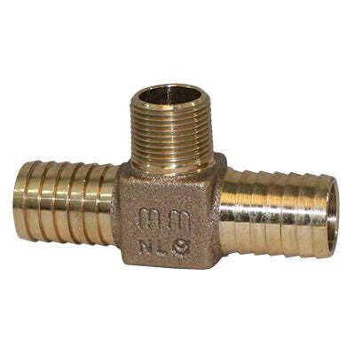 No Lead Red Brass Hydrant Tee