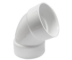 4" DWV 60 Deg Bend