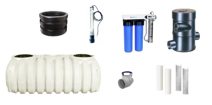 1725-GALLON UNDERGROUND COMPLETE CABIN KIT (FOR DRINKING WATER)