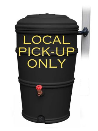 50-Gallon ECO RainStation, 100% Recycled Plastic Rain Barrel (Charcoal)