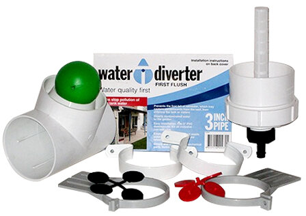Downspout First Flush Water Diverter Kit 3 Downspout First Flush Water Diverter Kit 3"