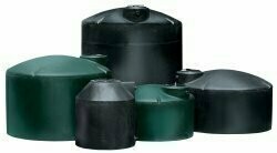 10,000 Gallon HDPE Vertical Water Tank (Black)