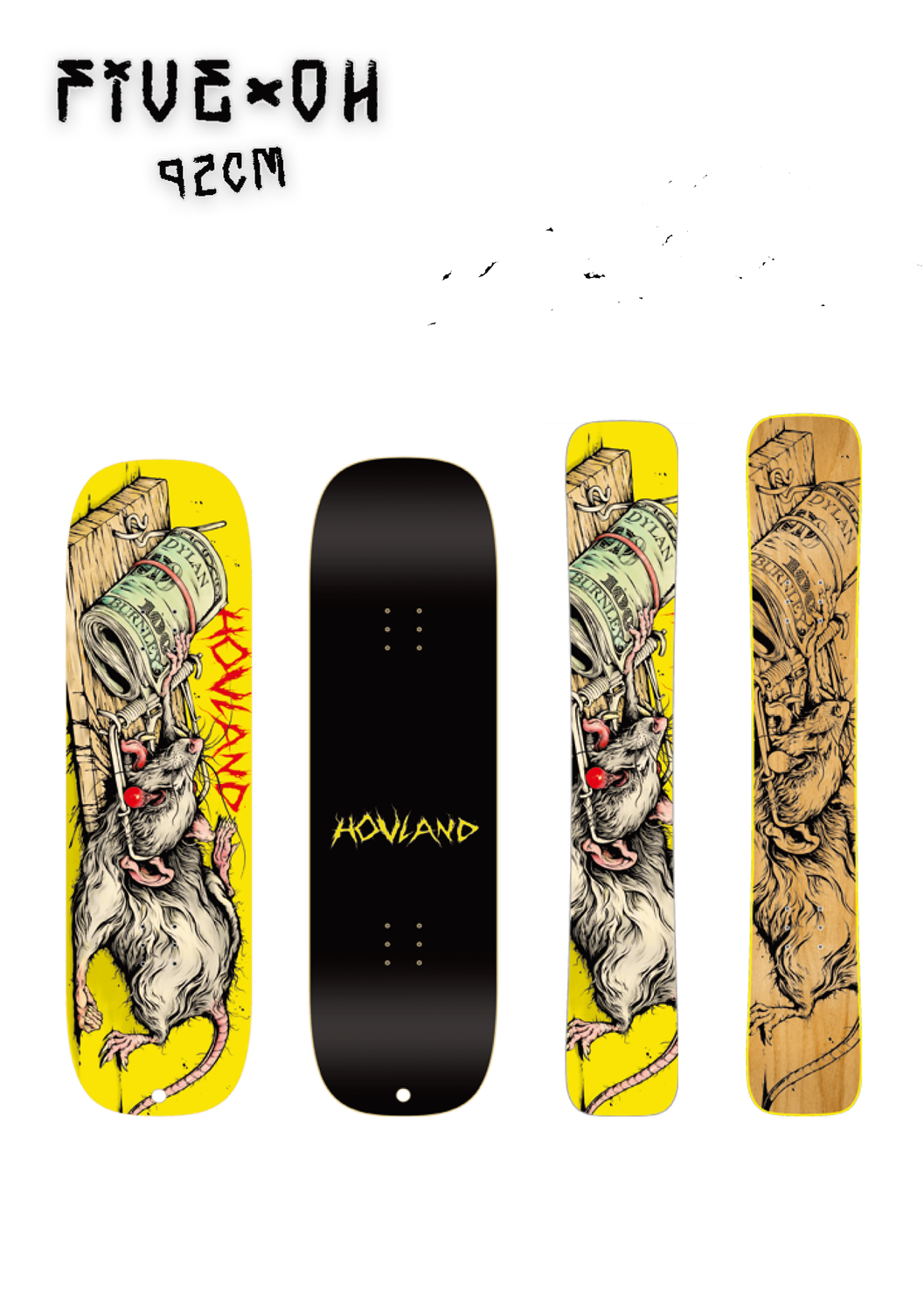 u right room スノースケート ホブランド 5-0 HOVLAND SNOWSKATE FIVE-OH 92CM COMPLETE コンプリート ホブランド
