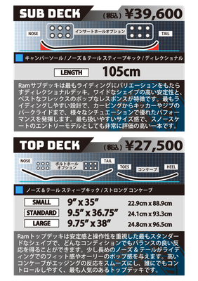 Ram 2027 Hovland Snowskates /スノースケート ホブランド ラム