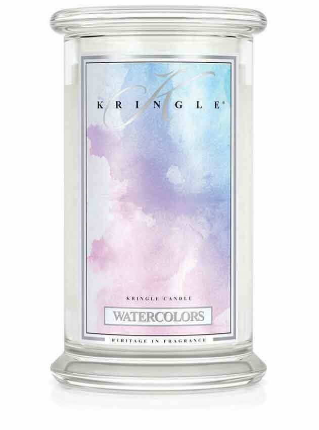 5836 Candle- Watercolors, 2 wick, 22 oz.