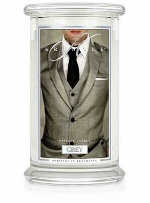40165 Candle- Grey, 2 wick, 22 oz.