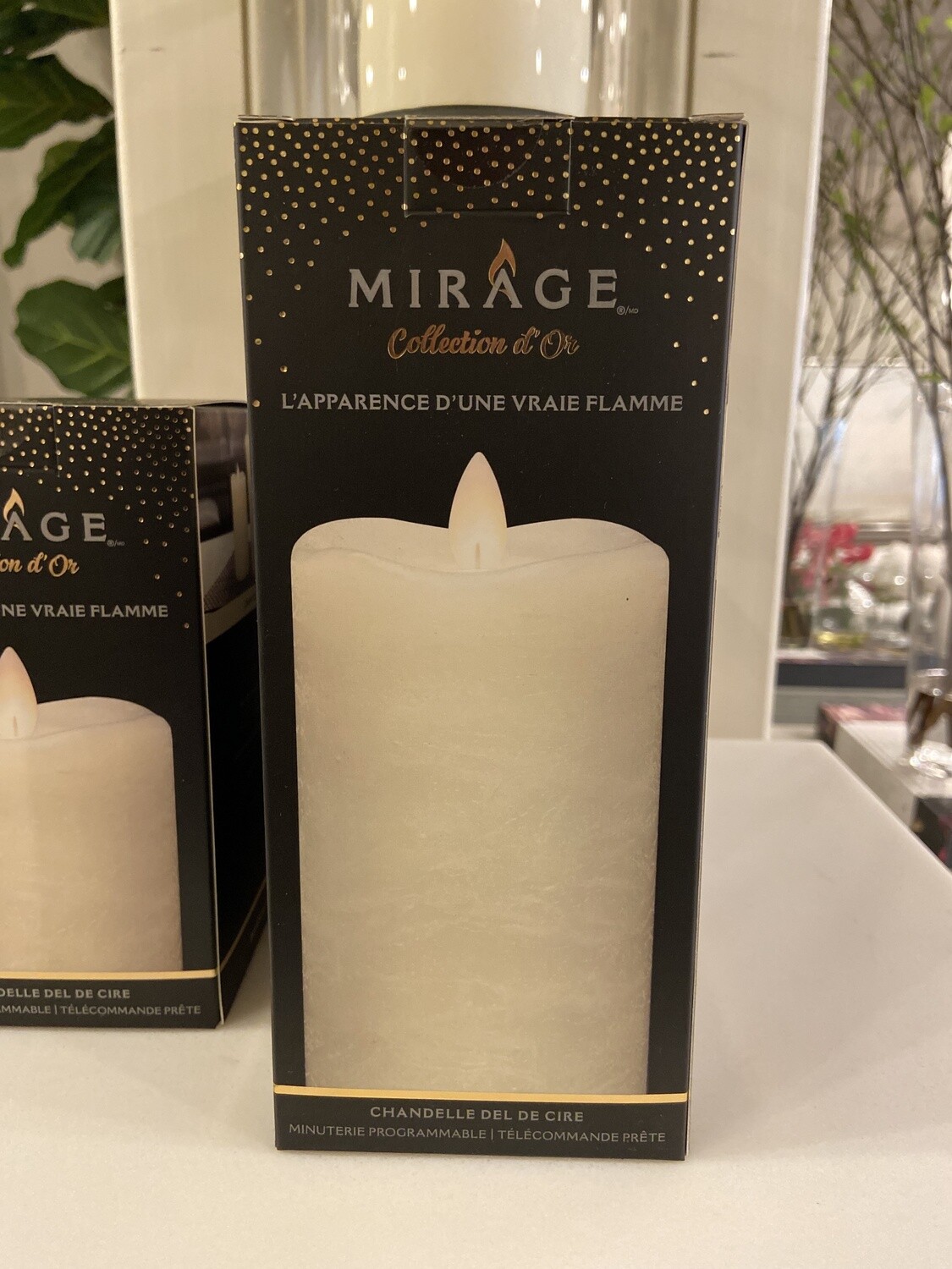 LED Wax Flame Cream 3x7&quot;H