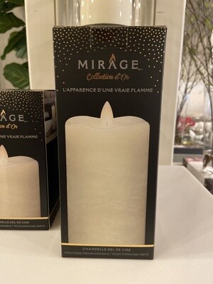 LED Wax Flame Cream 3x7&quot;H