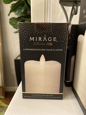 LED Wax Flame Cream 3x5&quot;H