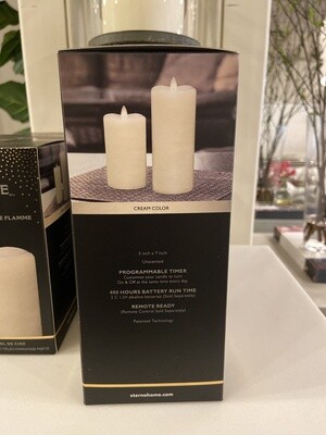LED Wax Flame Cream 3x7"H