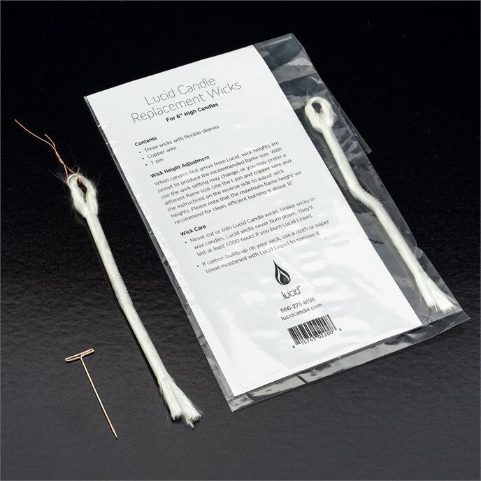 Replacement Wick 3pack, 6&quot; Pillar