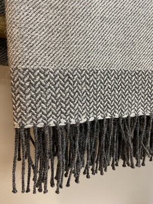 Ash Gray Alpaca Throw 60x70"