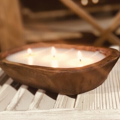 Lux Fall Chai Tea 3 Wick Dough Bowl