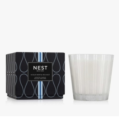 54797 Candle - Ocean Mist &amp; Sea Salt, 3 wick, 21.1oz
