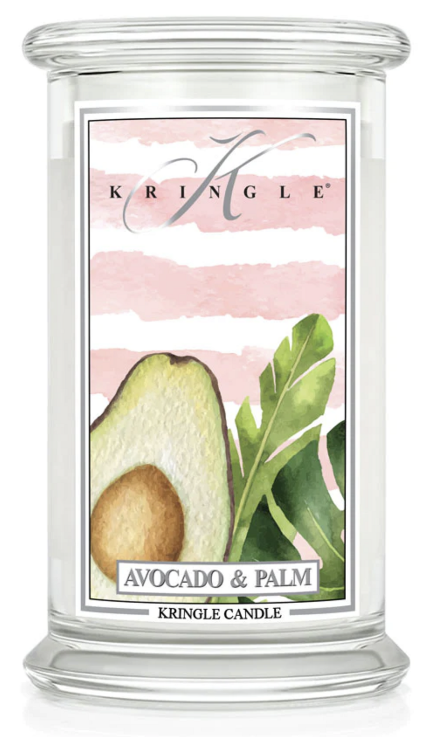 59853 Candle - Avocado &amp; Palm, 2 wick, 22oz