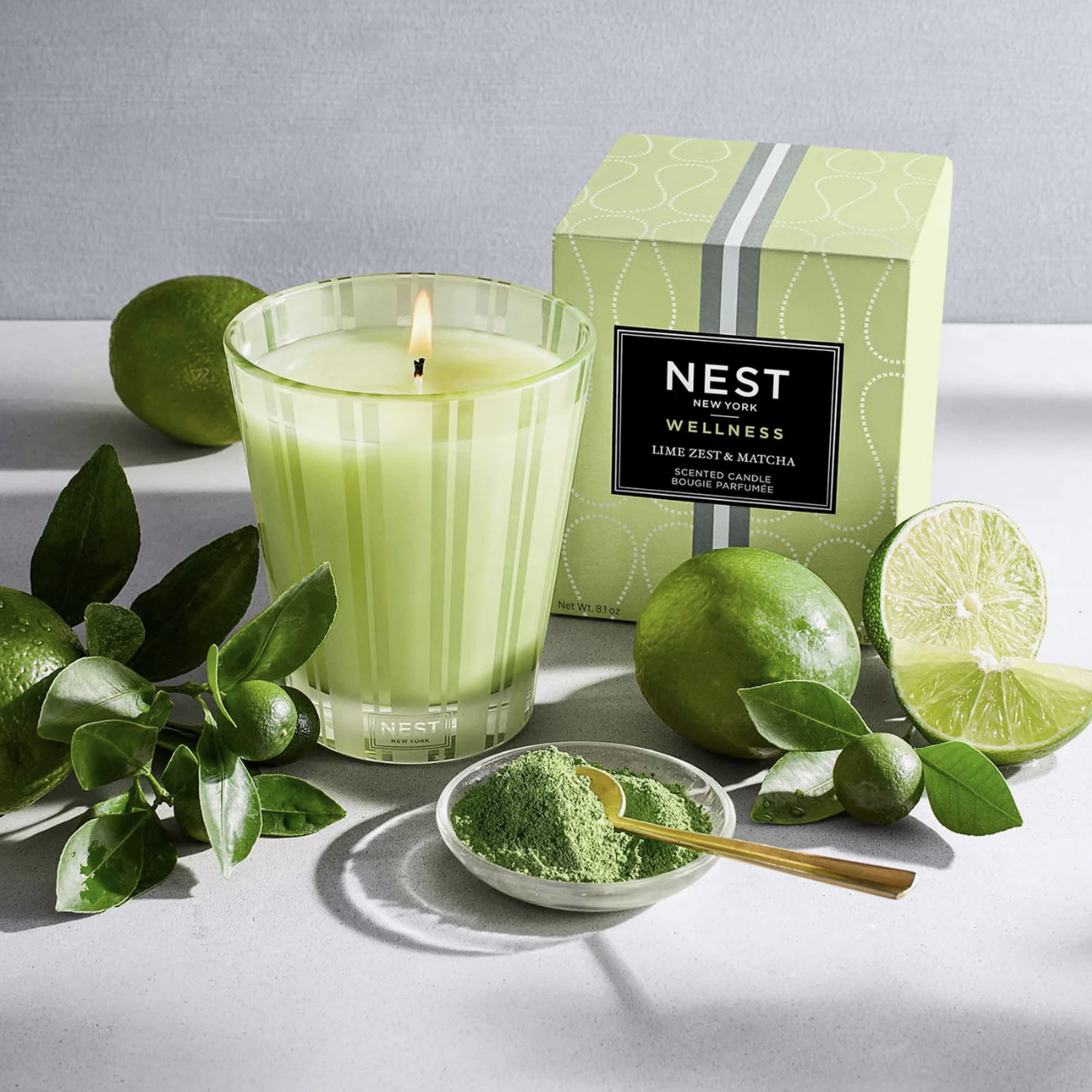 59297 Candle - Lime Zest &amp; Matcha 8.1oz