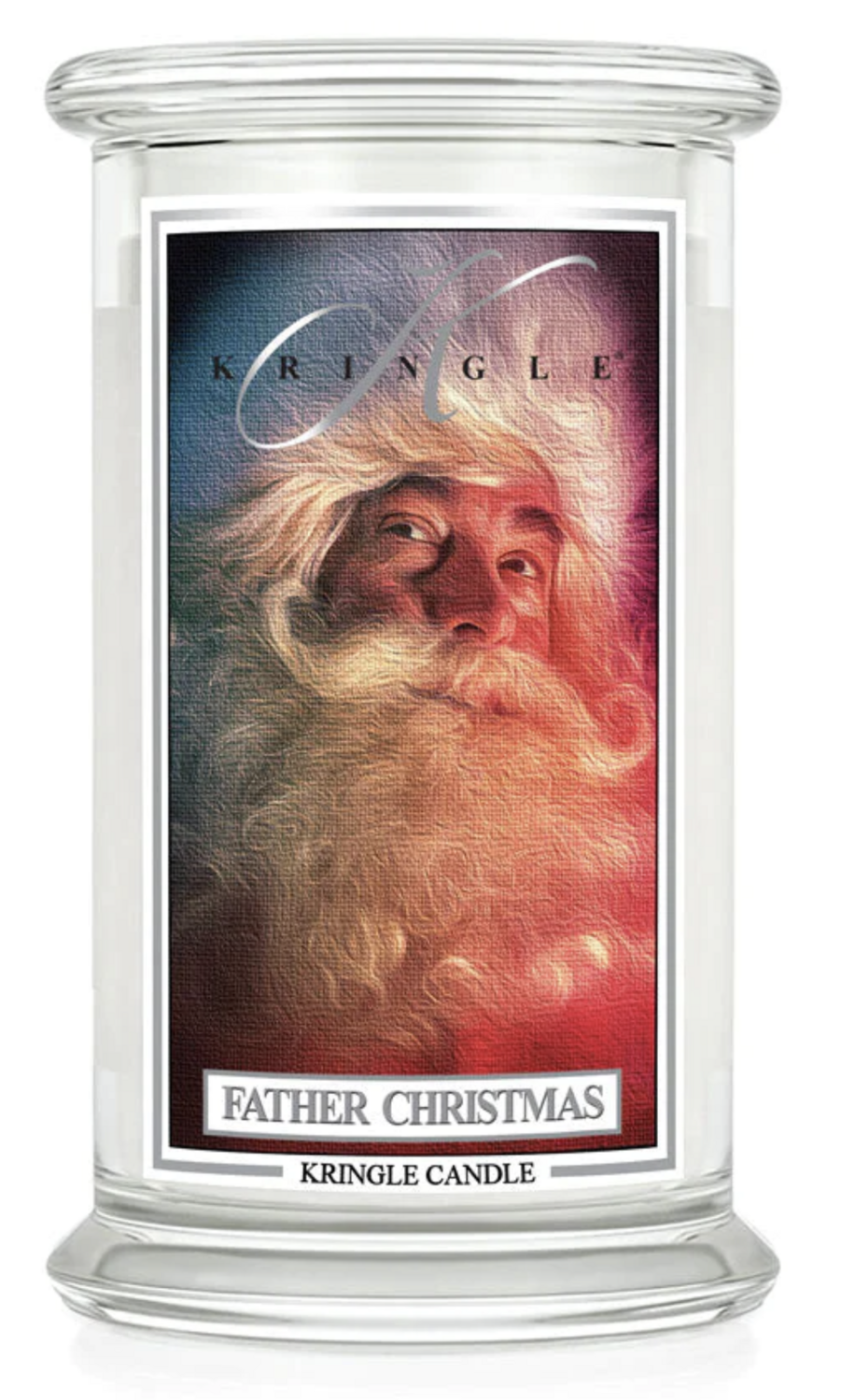 61801 Candle - Father Christmas 2 wick, 22oz
