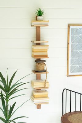 Acadia Wood, 6-Tier Vertical Shelves