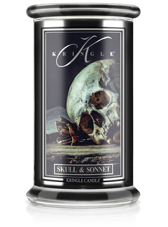 66134 Candle - Skull &amp; Sonnet, 2 Wick, 22oz