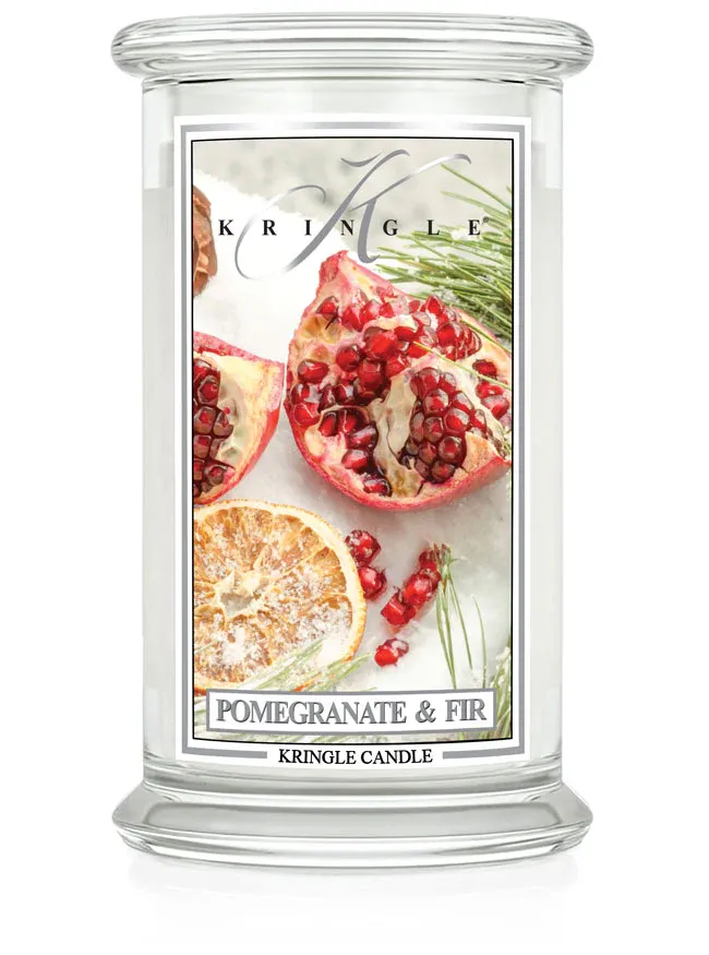 66929 Candle - Pomegranate &amp; Fir, 2 Wick, 22oz