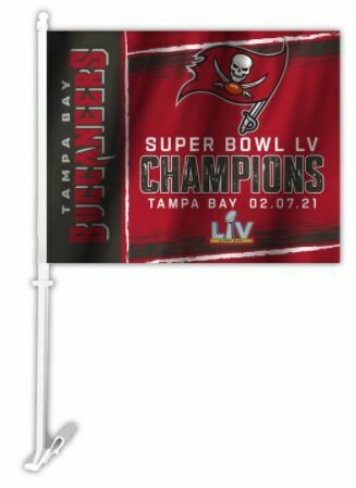 2020 Super Bowl 55 Champions Car Flag - Tampa Bay Buccaneers