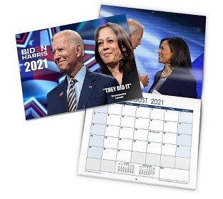 2021 The Joe Biden Kamala Harris Flip Commemorative Calendar. (Total Inspiration) 13 Months, 13 Photos ( Inc. Jan 2022)