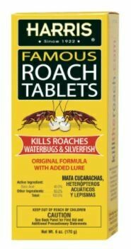 Harris FAMOUS ROACH TABLETS, Great Products to kill Roaches. Cockroach, Water bugs & Silverfish.