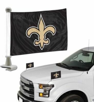 Set of New Orioles saints NFL Ambassador Auto Flag Pair