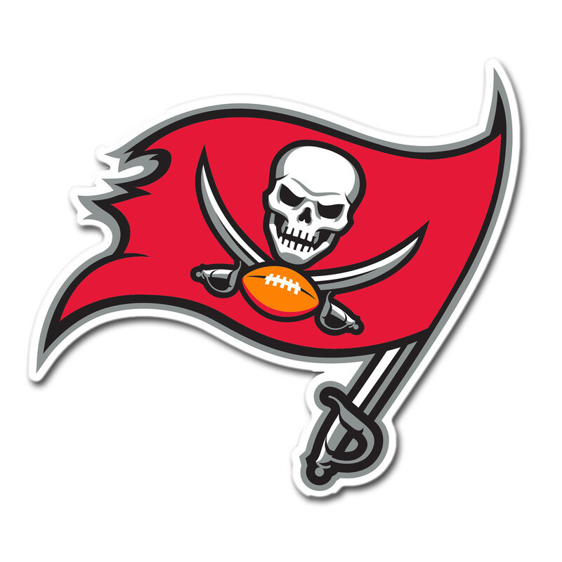License Products 12" Magnet - NFL Tampa Bay Buccaneers Logo.