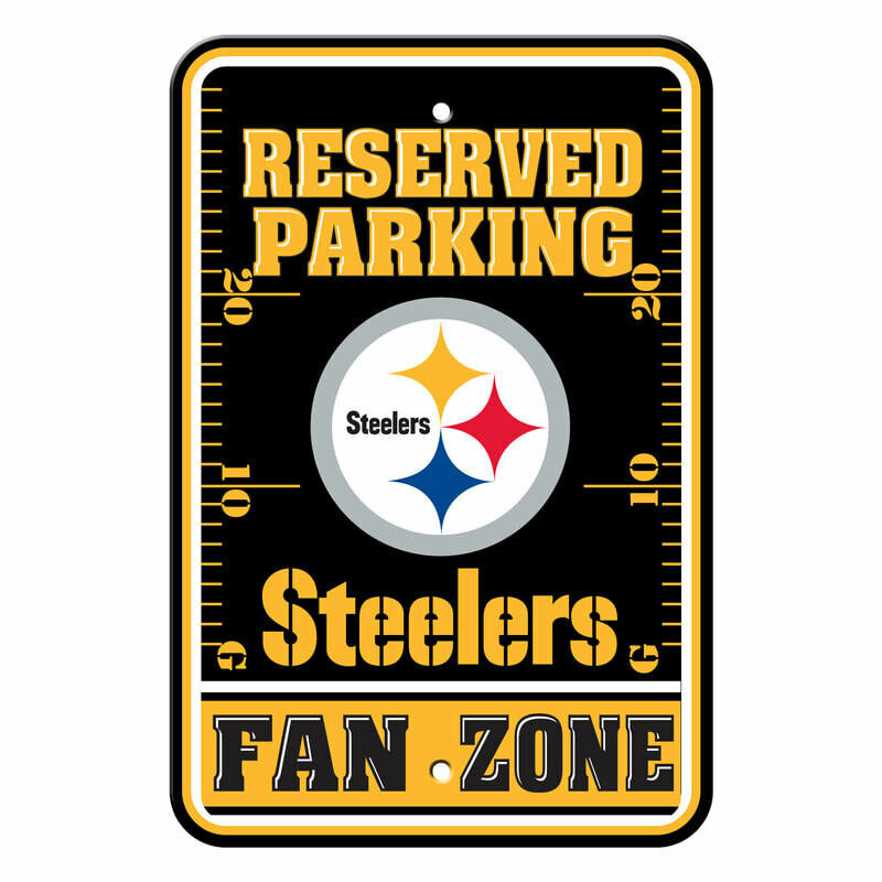 ​License Sports NFL Plastic Parking Signs Pittsburgh Steelers