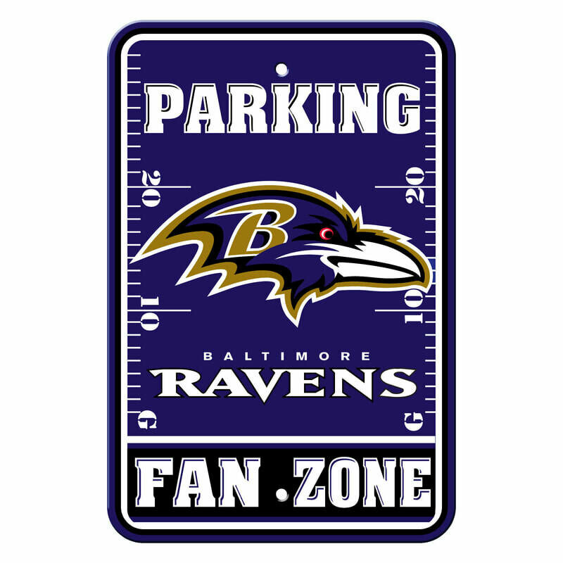​License Sports NFL Plastic Parking Signs Baltimore Ravens