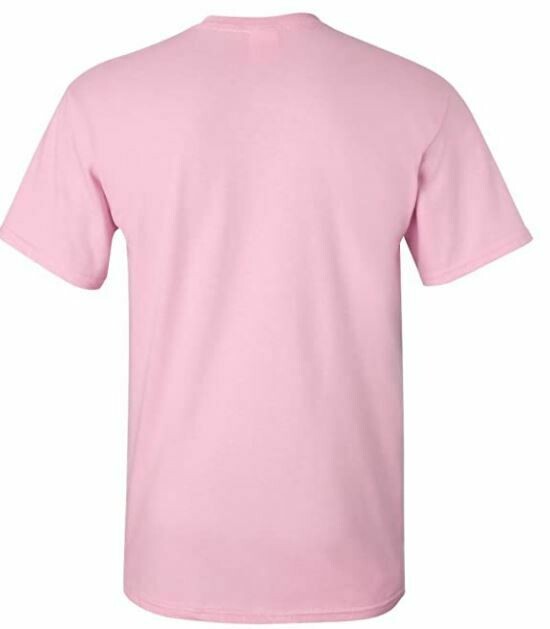 Plain Short Sleeve T- shirt, Light Pink S-5XL.
