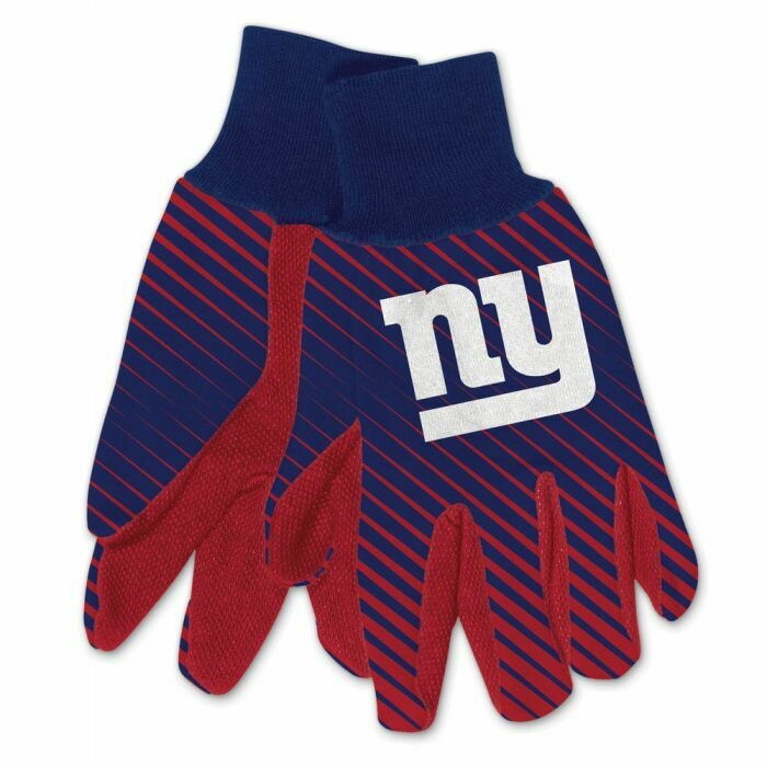 Adult Utility Two Tune Working Glove. NFL New York Giants