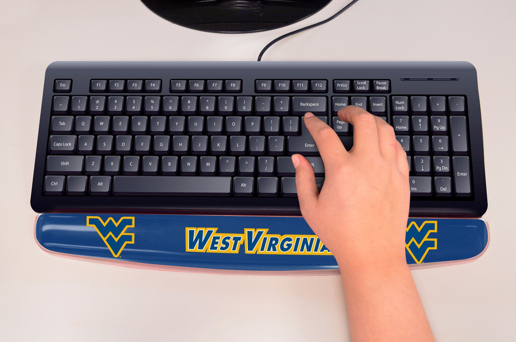 Computer Keyboard Gel Pad Wrist Rest - NCAA West Virginia