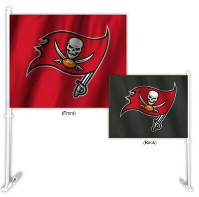 ​License Products Sport Car Auto Flag Homw Away - NFL Tampa Bay Buccaneers Car Flag.