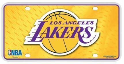 License Sports NBA Primary Logo Metal Auto Tag Los Angeles Lakers