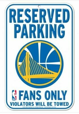 ​License Sports NBA Plastic Parking Sign Golden State Warriors.