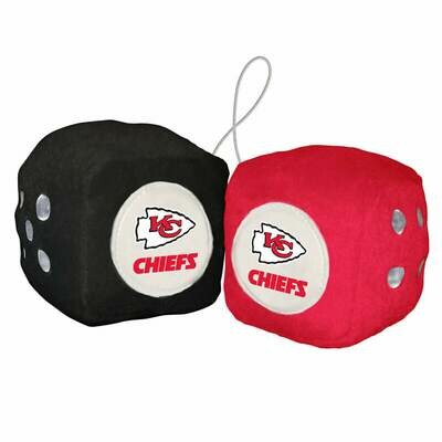 ​One Pair of Fuzzy Dices - NFL Kansas City Chiefs.