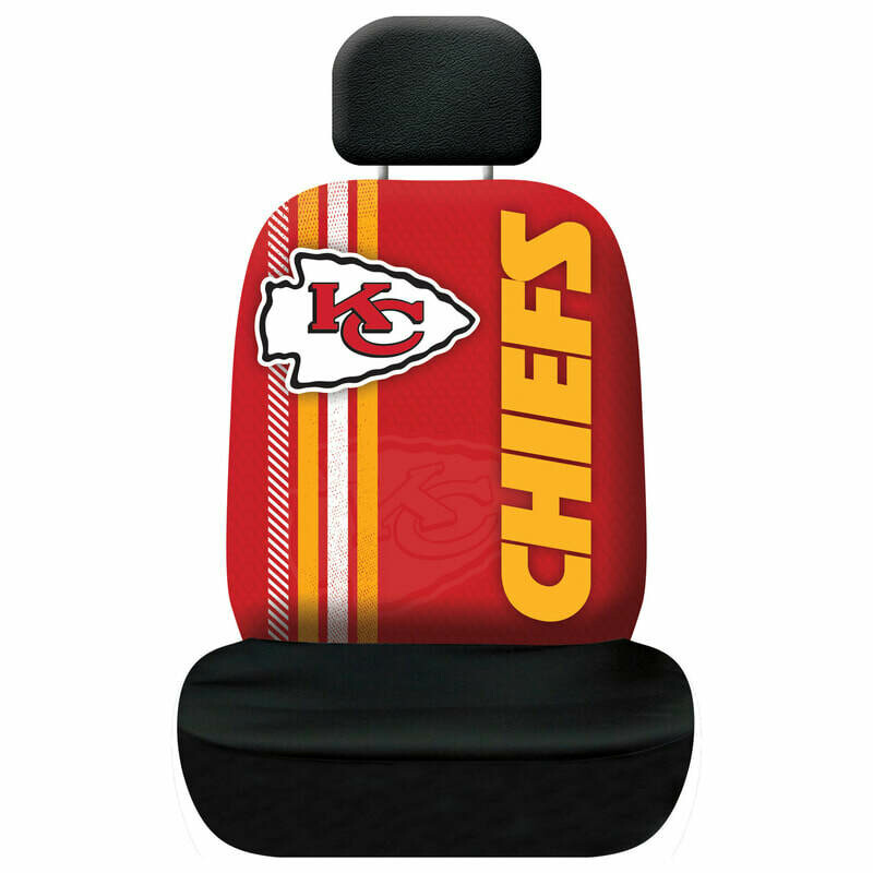 Rally Seat Cover & Plain Head Rest Cover - Kansas City Chiefs