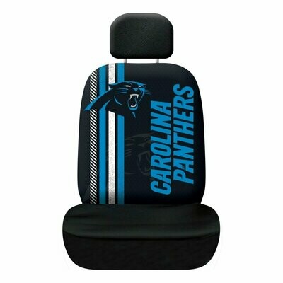 Rally Seat Cover & Plain Head Rest Cover -  NFL Corolina Panthers