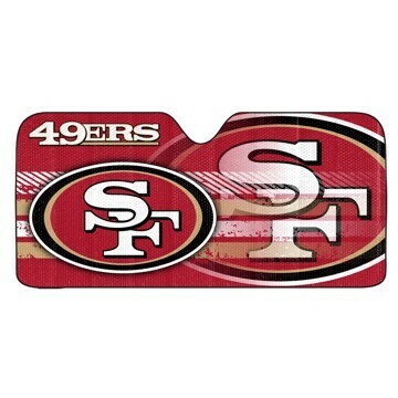 Auto Sun Shades - NFL San Francisco 49ers for Front Window.