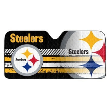 Auto Sun Shades - NFL Pittsburgh Steelers for Front Window.